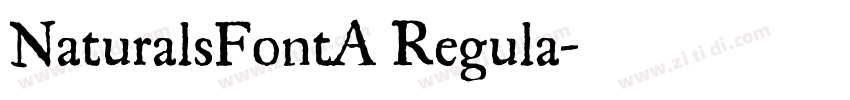 NaturalsFontA Regula字体转换